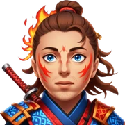 Fire-Wielding Samurai sticker