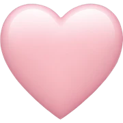 light pink heart sticker