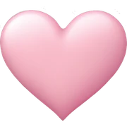 Pastel pink heart  sticker