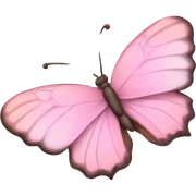 Mariposa rosa pastel  sticker
