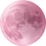 pastel pink moon sticker