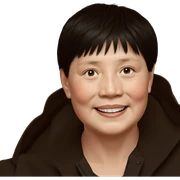smiling boy with black hair sticker