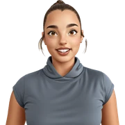 smiling girl with brown eyes sticker