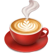 cappuccino in a red cup sticker