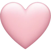 light pink heart sticker