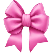 Pink bow sticker