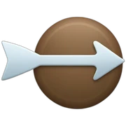 Round with arrow sticker