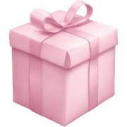 light pink package sticker