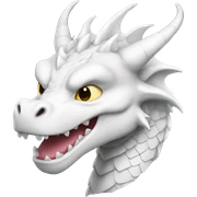 dragon blanc  sticker