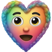 colorful heart sticker