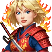 Fire-Wielding Samurai sticker