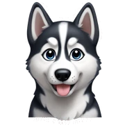 Husky puppy  sticker