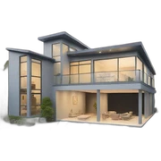 modern house sticker