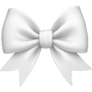 White bow sticker