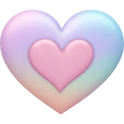 Pastel heart sticker