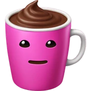 Realistic hot-pink chocolate sticker