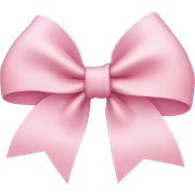 Light pink bow sticker