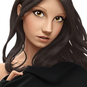 realistic portrait of girl sticker