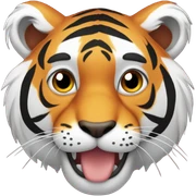 Tiger new years sticker