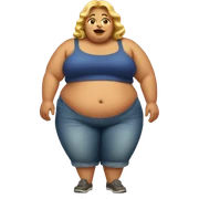 Fat lady sticker