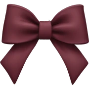 maroon bow sticker