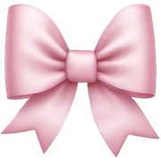 light pink bow sticker