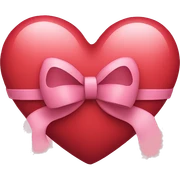 Heart with bow  sticker