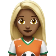 Soccer girl sticker