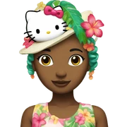 Tropical hello kitty  sticker