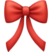 Red bow sticker