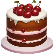 Cherry cake sticker