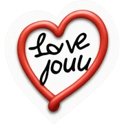 Love you sticker