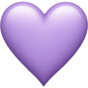 pastel purple heart sticker