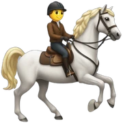 horse riding sticker