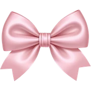 Pale Pink bow sticker