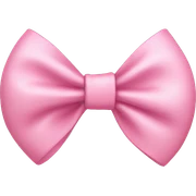 baby pink bow sticker