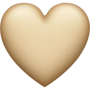 Beige heart  sticker