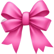 pink bow  sticker
