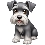 Miniature Schnauzer Dog Full Body sticker