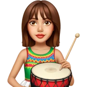 Festive Drummer sticker