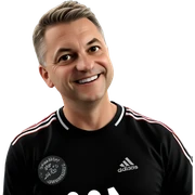 smiling boy in adidas sticker