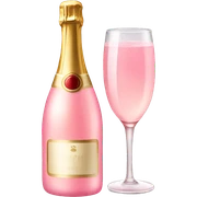 Pink champagne  sticker