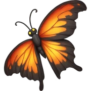 Fire butterfly sticker