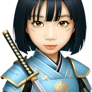 Elegant Samurai sticker