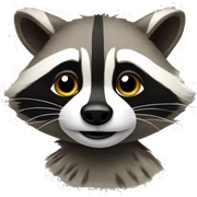 Raccoon sticker