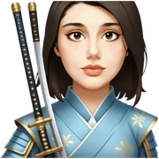 Elegant Samurai sticker