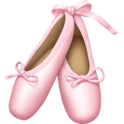 pastel pink ballet shoes sticker