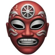 Japan mask tattoo sticker