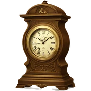 vintage clock sticker