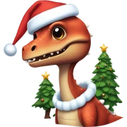 Dino Xmas sticker